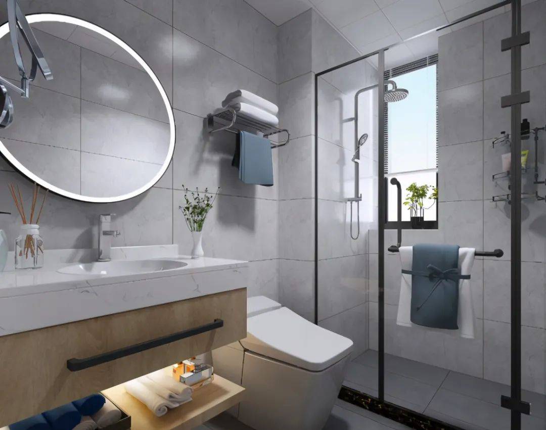 卫生间面积小，淋浴房如何设计？这4点是关键！